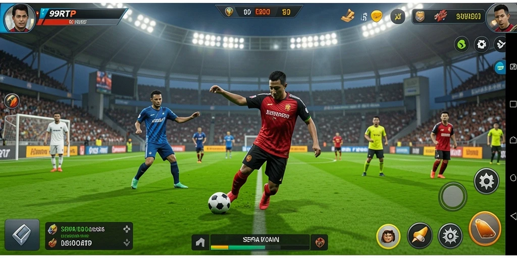 Gameplay sepak bola yang seru dan mendebarkan di 99RTP.