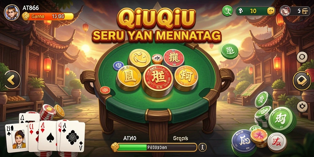 Tampilan seru gameplay QiuQiu di AT866.