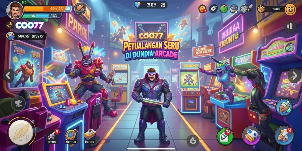 Screenshot menampilkan gameplay seru di dunia Arcade COO77.