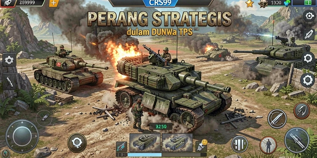 Tangkapan layar dari gameplay intens di CRS99.
