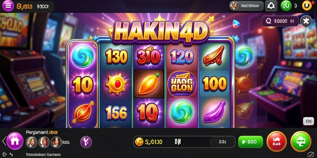 Tampilan seru gameplay Slot di HAKIN4D dengan grafik menawan.