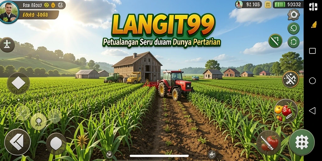 Tampilan gameplay LANGIT99 yang menakjubkan dalam bertani.