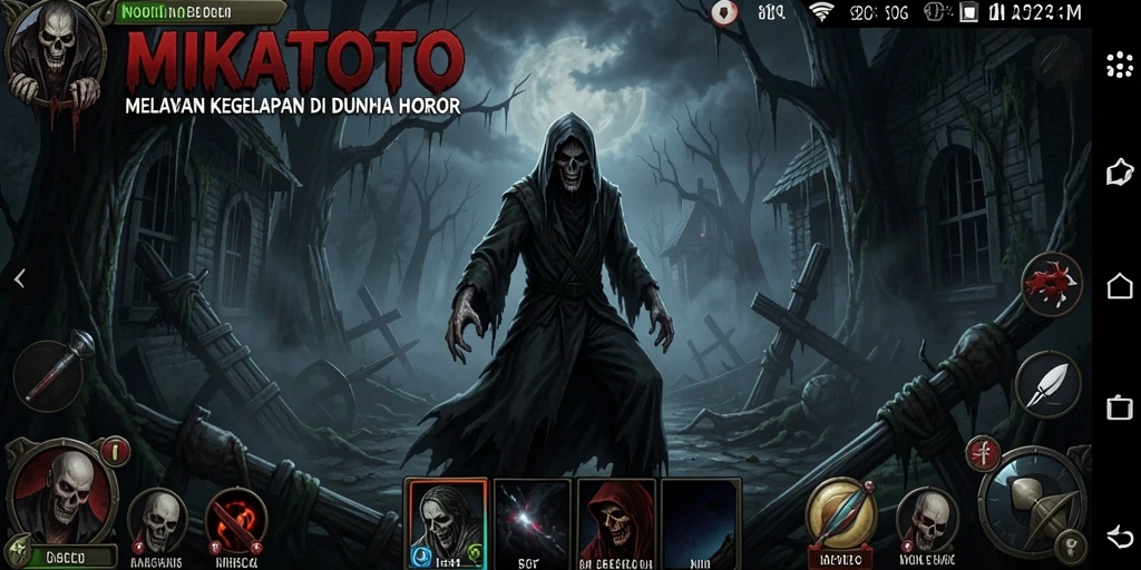 Screenshot MIKATOTO dengan suasana gameplay menakutkan dan mencekam.