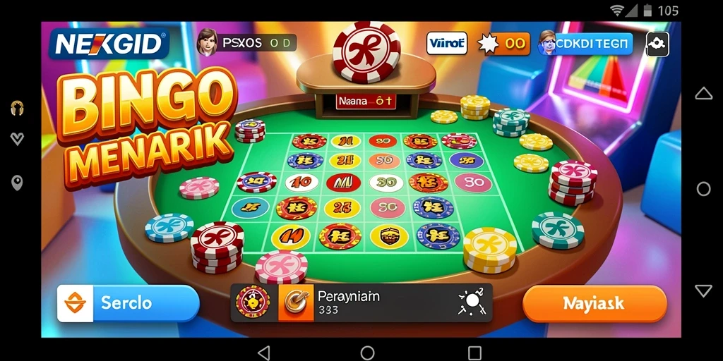 Gameplay NEXGID menampilkan keseruan bermain Bingo secara interaktif.