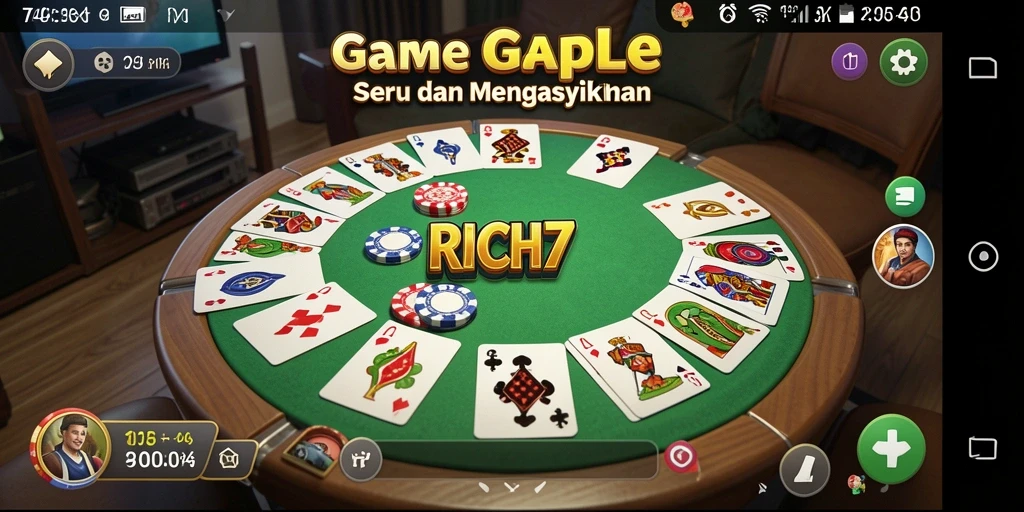 Tangkapan layar gameplay RICH7 yang seru dan interaktif.