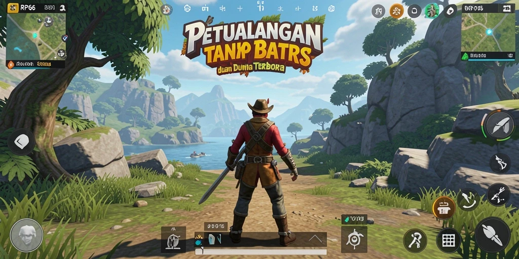 Tampilan gameplay Open World yang luas dan menakjubkan dari RP66.