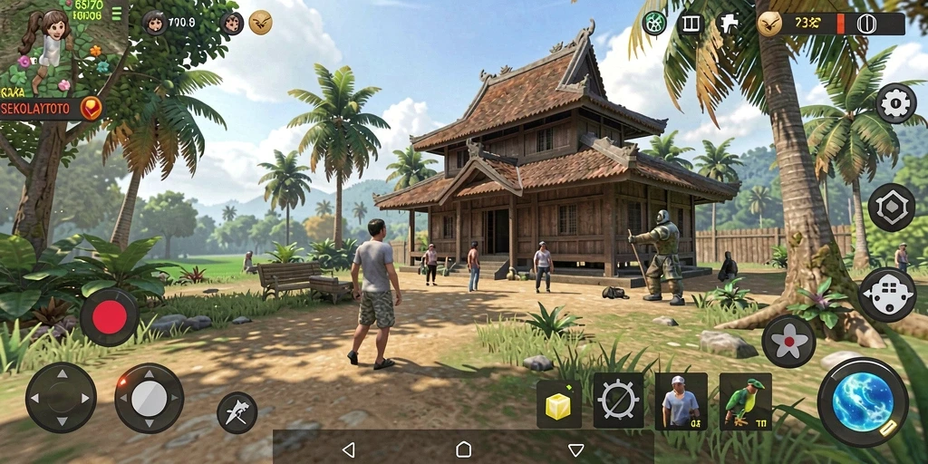 Screenshot gameplay <strong>SEKOLAHTOTO</strong> menampilkan keseruan permainan santai yang menghibur.