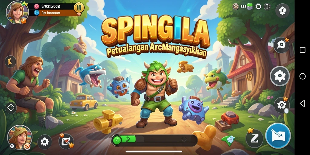 Tampilan menarik dari gameplay SPINGILA yang penuh tantangan.