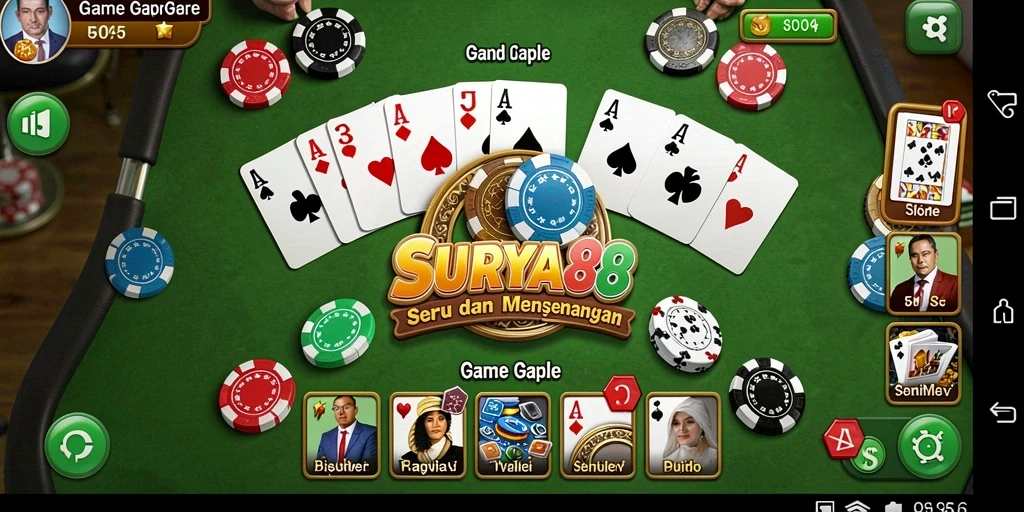Tampilan gameplay SURYA88 yang seru dan interaktif.