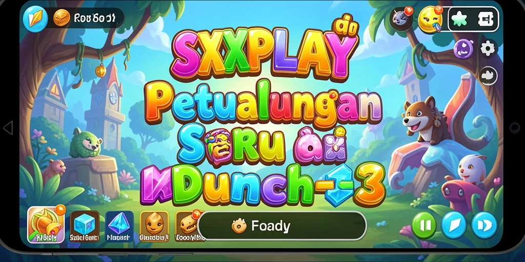 Screenshot gameplay SXXPLAY menampilkan aksi seru dalam mencocokkan item.